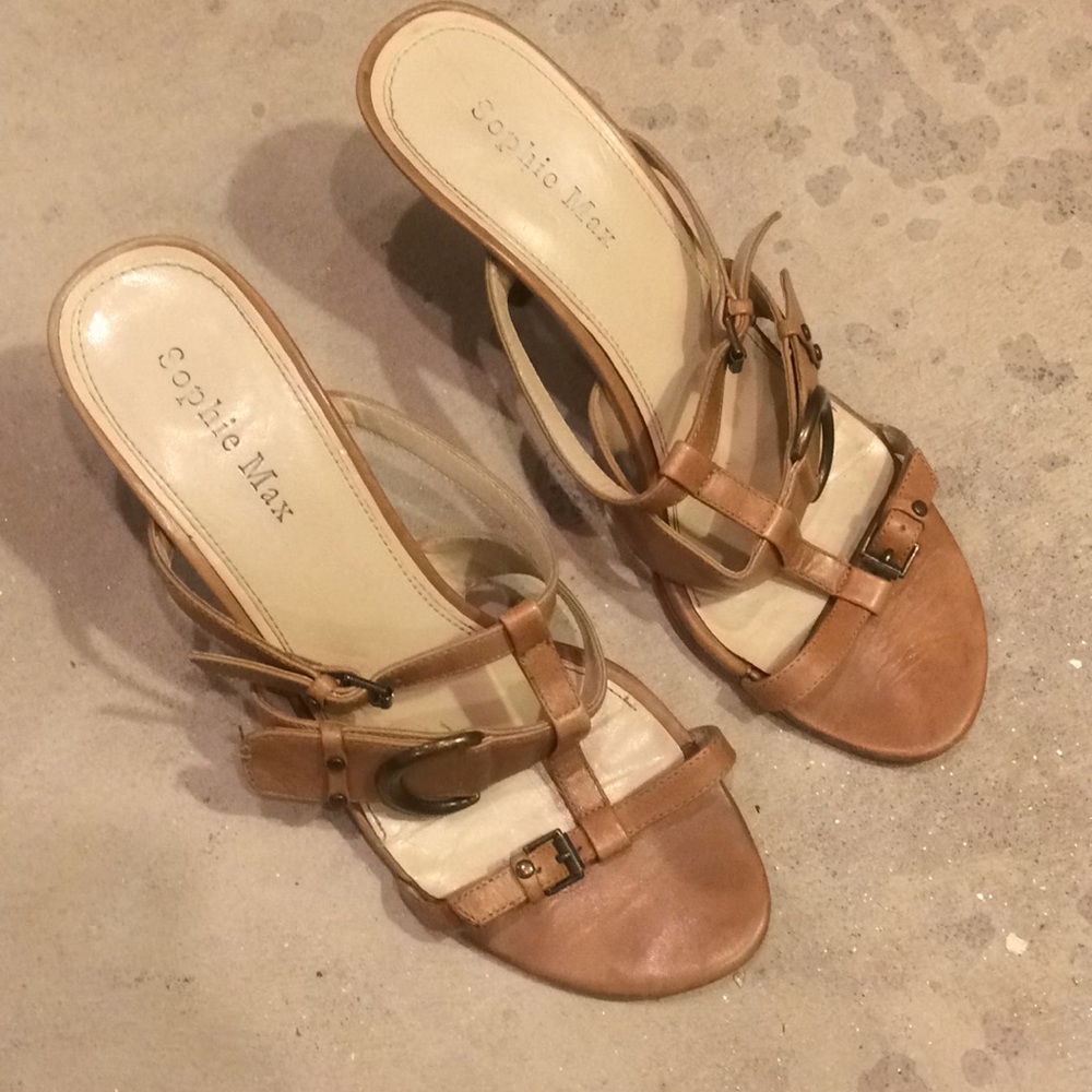 Sophie Max heeled open sandals